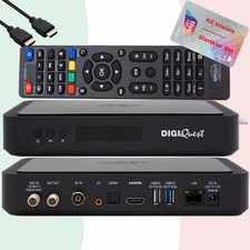 ►TiVuSat Karte 4K UHD + DIGIQuest Q80 4K H.265 S2+T2 Combo Receiver - TiVuSat ♻️