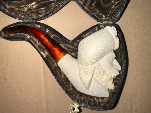 Antike meerschaumpfeife etui - antike,