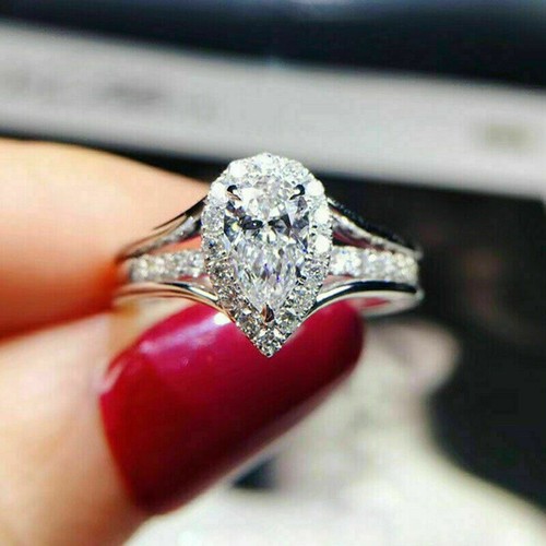 Tropfen diamant braut - 2,50, kt