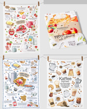 Geschirrtuch Erdbeeren Äpfel