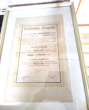 Alter Meisterbrief Schuhmacher -Leipzig 1927 -GR  60x44cm