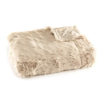 MONT CHALET Fellimitat-Plaid Hoch-/Tiefeffekt Mikrofaser-Rückseite waschbar, 150