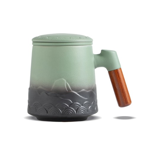 Teetasse mit deckel sieb - teetasse,