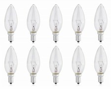 10x Glühbirne Kerze  E14 B22