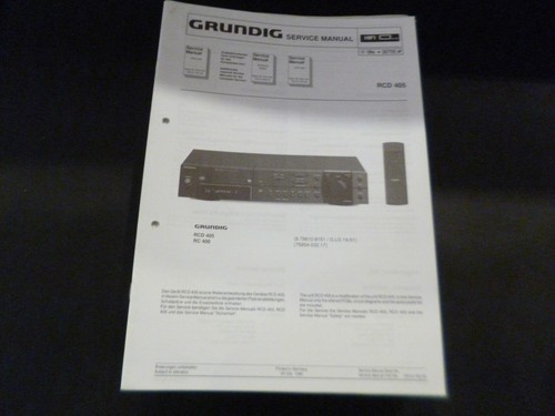 Original service manual - original,