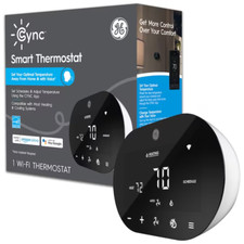 Black Smart Thermostat with