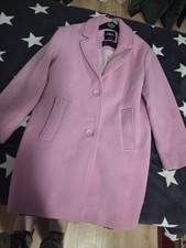 Damen Wildledermantel braun mit Echt Lammfell Innenfutter, Größe 38