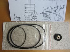Riemensatz + Zwischenrad (Gummi mit Reibrad) für PHILIPS N4407 Tonbandgerät