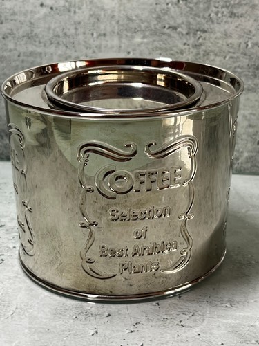 Vintage kaffeedose aus metall - vintage,