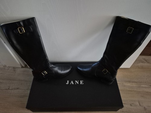 Schwarze damenlederstiefel - damenlederstiefel, gr