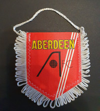 FUßBALL WIMPEL PENNANT - FC ABERDEEN - 8 cm x 10 cm