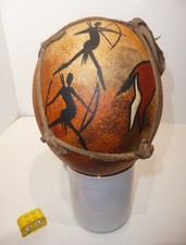 Straußenei bemalt Jagd Motive