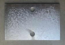 Stahl Ankerplatte 6 mm stark rechteckig gelocht feuerverzinkt ca. 130 x 200 mm