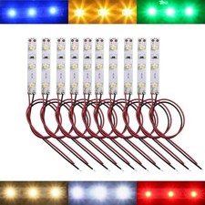 LED Beleuchtung Hausbeleuchtung mit 20cm Kabel Licht Häuser RC H0 TT N 10 Stück