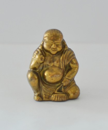 Kleine buddha figur messing - buddha,
