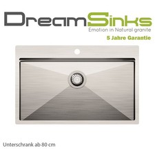 Edelstahl Spüle poliert