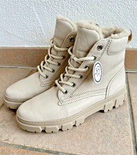 "Paul Green",  Schnürbootie mit Merino-Warmfutter Gr. 39 (Kalbsleder) Neu