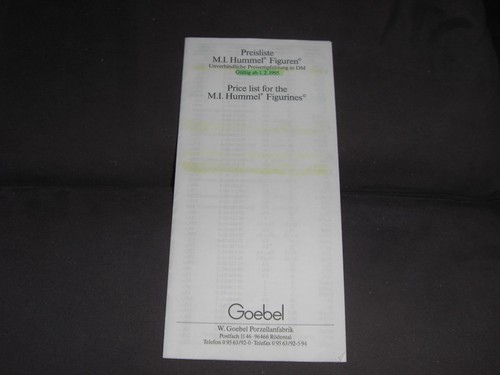 Hummel preisliste 2 1995 - , 1.2.1995