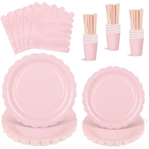 Pappteller rosa 125 - rosa,