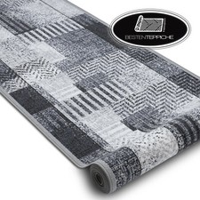 Modernen Preiswert Antirutsch Läufer ESSENZA grau Breite 67-120 cm dauerhaft