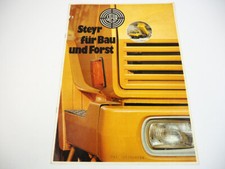 Steyr plus 690 790 890 990 1290 1490  für Bau und Forst Prospekt 1973