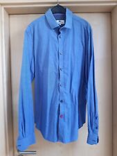 Moods of Norway Hemd, langarm, Größe L, blau