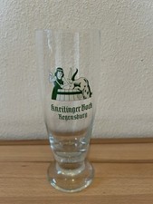 Altes randloses Weizenglas Brauerei Kneitinger Regensburg