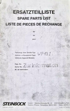 Steinbock Ersatzteilliste - WP13I Deichselhubwagen