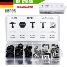 60 x Motorschutz Clips Klammern Einbausatz Schraube Unterboden f. Audi A4 A5 B8.