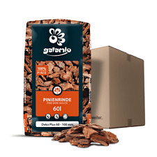 60 l Sack Pinienrinde 60–100 mm – öko | Rindenmulch Pinienmulch Deko Plus Pinie