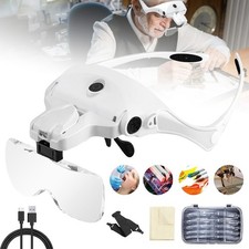 Profi LED-Stirnlupe Kopflupe