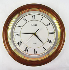 MEBUS Quartz Wand-Uhr, 30 cm
