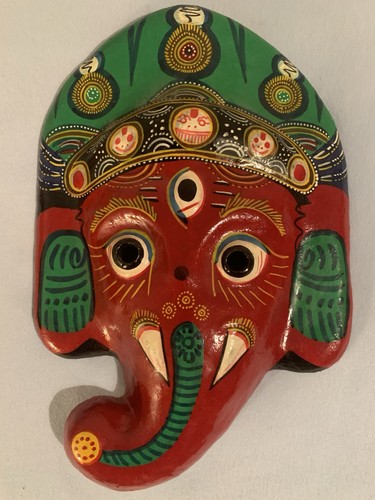 Nepalesische maske elefant - nepalesische, maske,