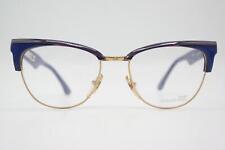 Vintage Brille ESSILOR Vintage Blau Mehrfarbig Gold Oval Brillengestell
