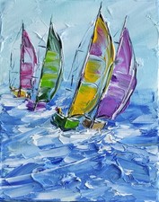 Handgemaltes Ölbild 30x24x2