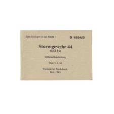 German WW2 Die Sturmgewehr 44 manual - repro