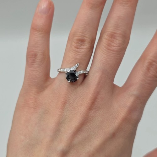 2ct schwarzer rundschliff lab - 2ct.,