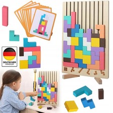 NEU Tetris 3D Holzpuzzle Spiel