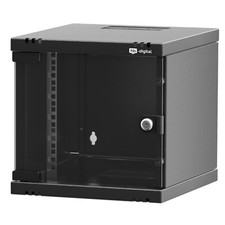 10" Netzwerkschrank Serverschrank 10 Zoll 6HE Wandgehäuse Rack Server Schwarz