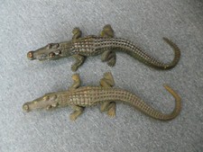 2 Krokodile aus Kunststoff Länge jeweils ca. 64 cm Made in China 1989 CE IaDeko!