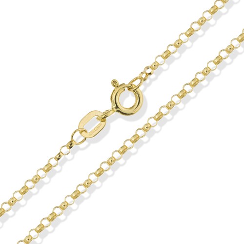 375 9kt gold belcher kette - gold,