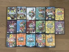 Die Sims 1, 2, 3 Sammlung 16 PC Videospiele - Konvolut