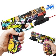 Glock 17 G17 Spielzeugpistole l Gel Kugel Waffe Kinder Neu mit Laser Graffiti