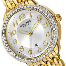 Luxus Akribos XXIV Luxus Princess Swarovski Classic Damen Uhr - Neu  - UVP: 898€