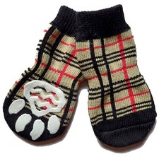 Set 4 Hundesocken kariert