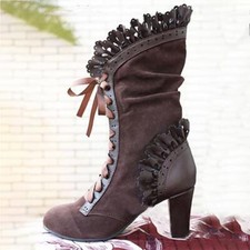 Frauen Steampunk Lace Up High