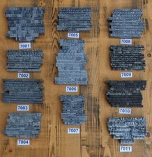 Bleischrift - 1 Set zur Auswahl - Bleisatz Letter Lettern Buchstaben Bleilettern