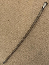 Antikes Tierfell Sjambok Litupa Peitsche - Repousse Floral Burmesisch Silber Top