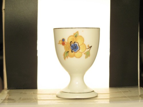 Eierbecher blumen antik - eierbecher,,