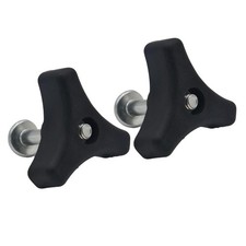 2x Dreieckige Griffknopfmutter